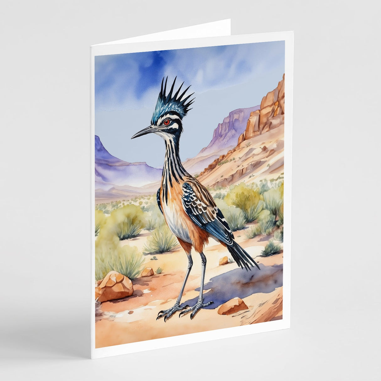 New Mexico Greater Roadrunner Greeting Cards Pack of 8