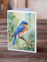 New York Eastern Bluebird Greeting Cards Pack of 8