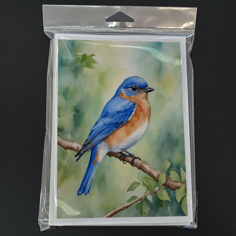 New York Eastern Bluebird Greeting Cards Pack of 8