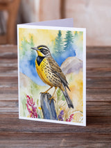 Oregon Western Meadowlark Greeting Cards Pack of 8