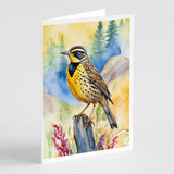 Oregon Western Meadowlark Greeting Cards Pack of 8