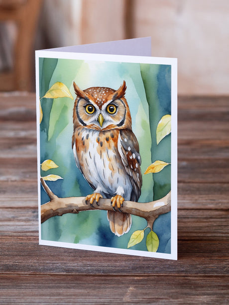 Elf Owl Greeting Cards Pack of 8