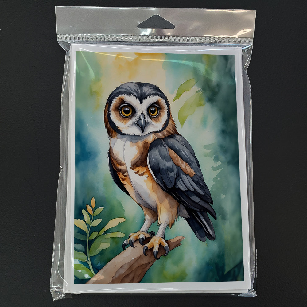 Spectacled Owl Greeting Cards Pack of 8