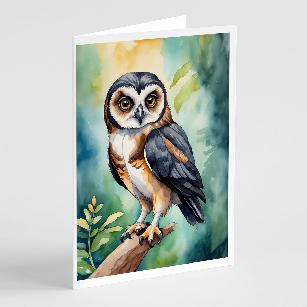 Spectacled Owl Greeting Cards Pack of 8