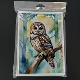 Spotted Owl Greeting Cards Pack of 8