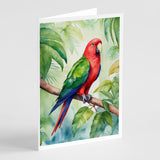 Eclectus Parrot Greeting Cards Pack of 8