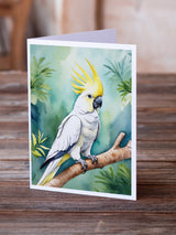 Sulphurcrested Cockatoo Greeting Cards Pack of 8