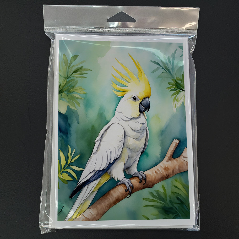 Sulphurcrested Cockatoo Greeting Cards Pack of 8