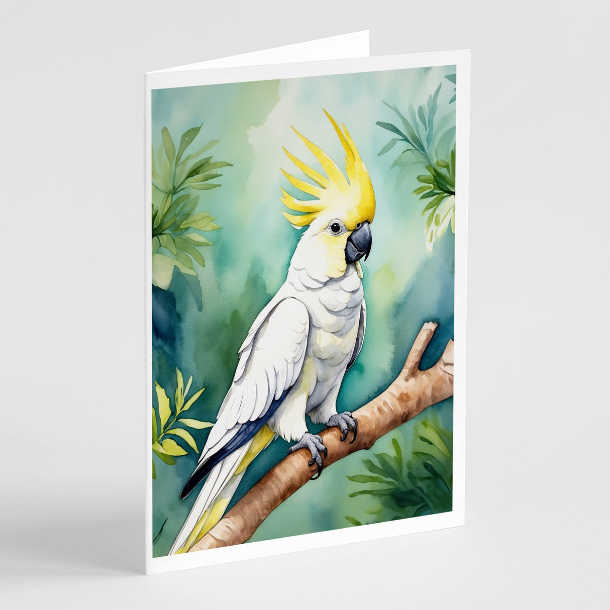 Sulphurcrested Cockatoo Greeting Cards Pack of 8