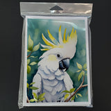 Sulphurcrested Cockatoo Greeting Cards Pack of 8