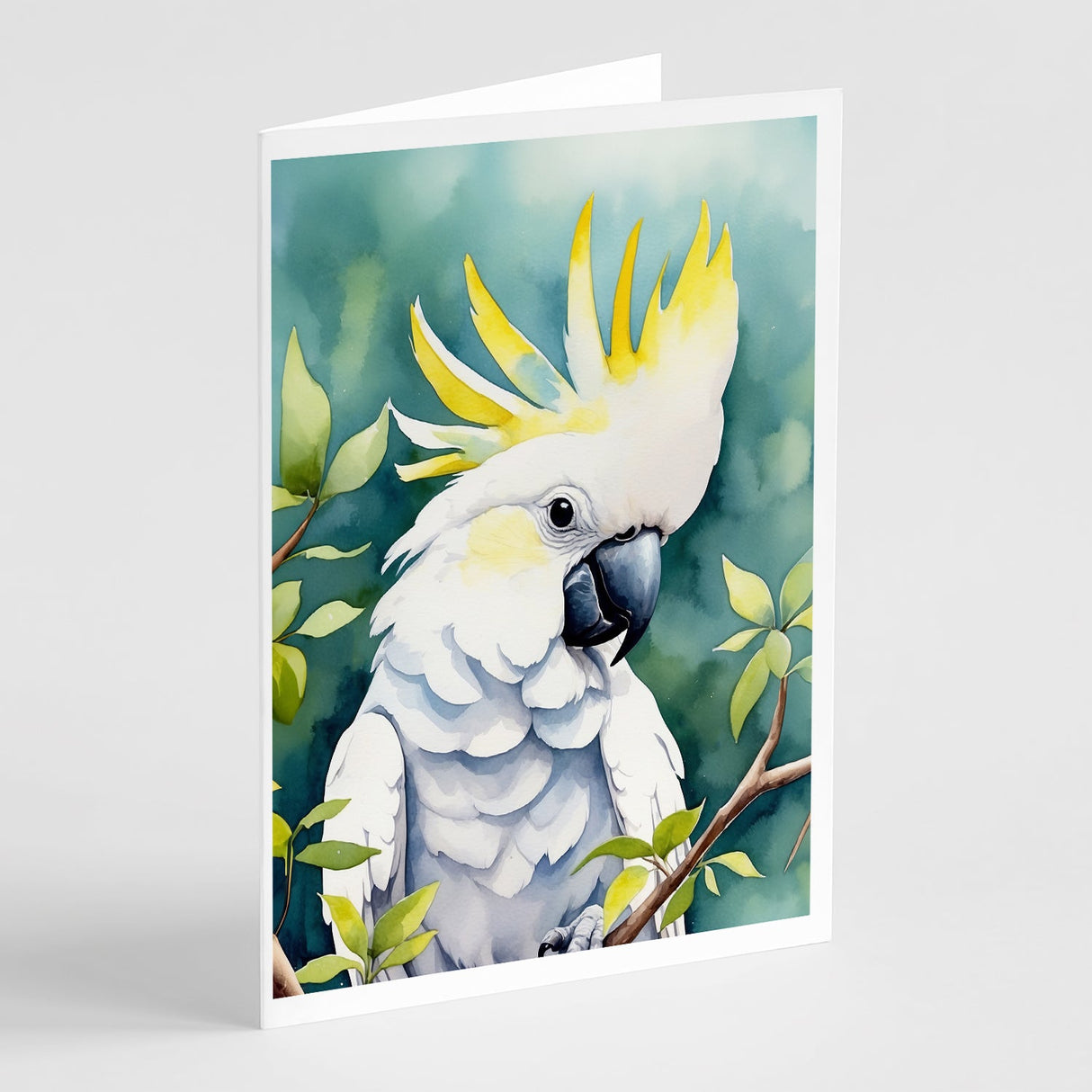 Sulphurcrested Cockatoo Greeting Cards Pack of 8