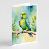 Parrotlet Greeting Cards Pack of 8