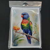 Rainbow Lorikeet Greeting Cards Pack of 8