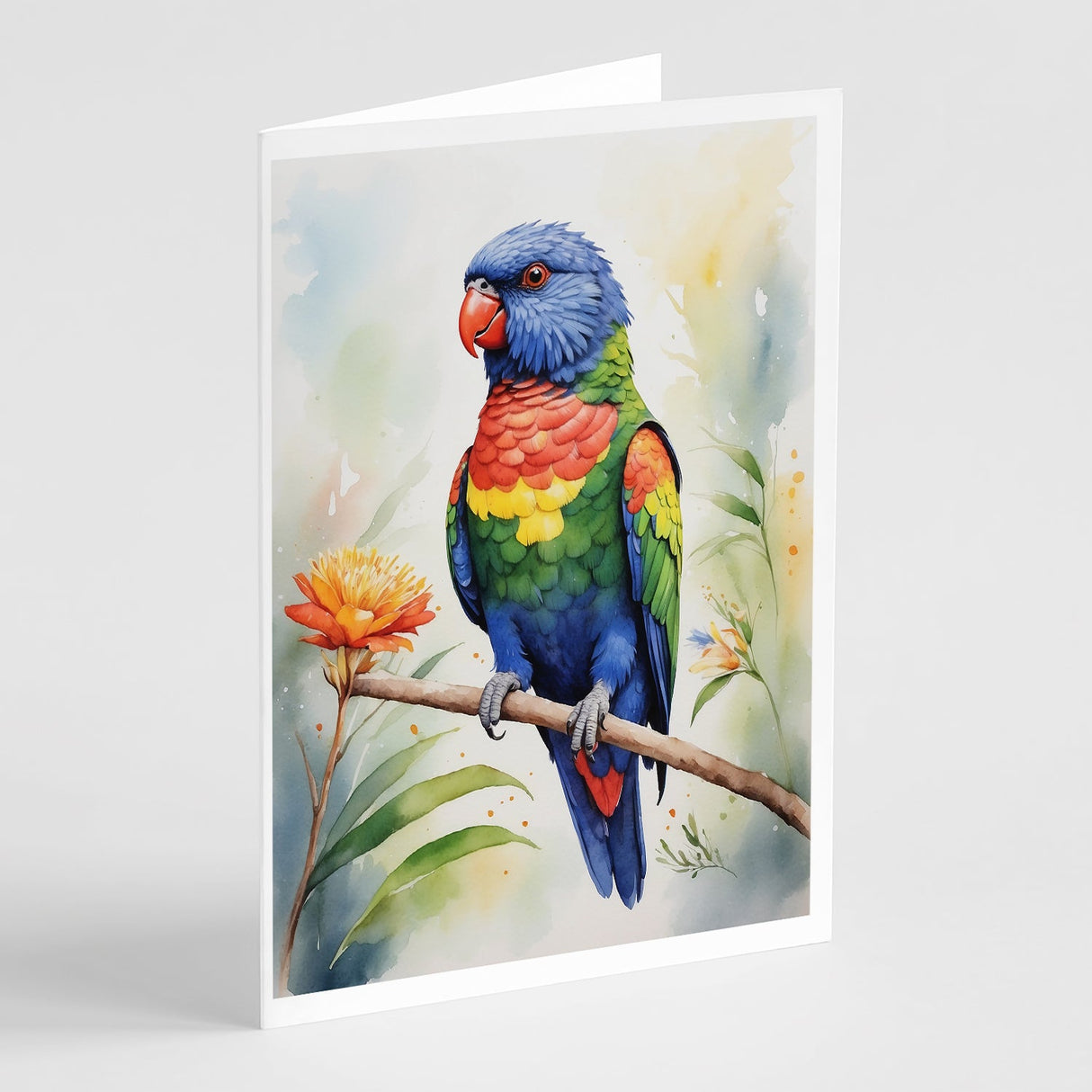 Rainbow Lorikeet Greeting Cards Pack of 8