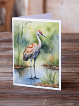 Sandhill Crane Greeting Cards Pack of 8