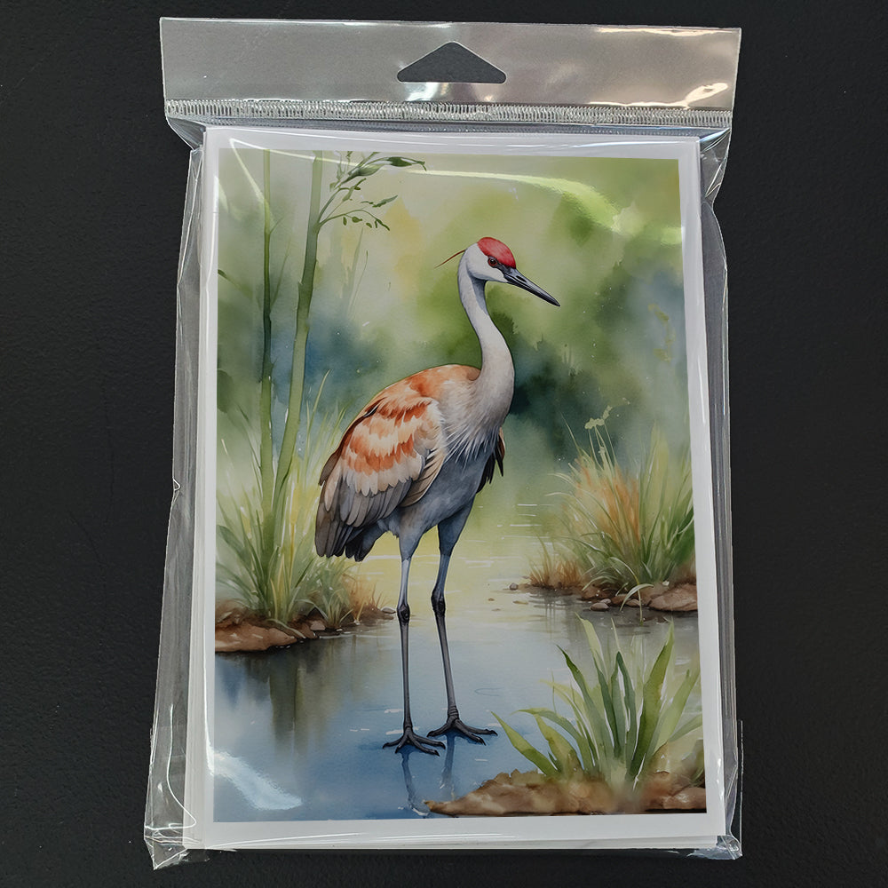 Sandhill Crane Greeting Cards Pack of 8