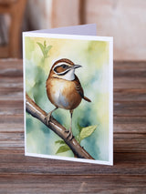 South Carolina Wren Greeting Cards Pack of 8