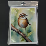 South Carolina Wren Greeting Cards Pack of 8