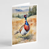 South Dakota Ringnecked Pheasant Greeting Cards Pack of 8