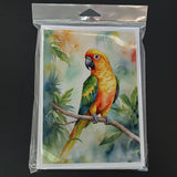 Sun Conure Greeting Cards Pack of 8