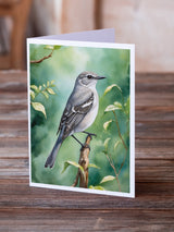 Tennessee Northern Mockingbird Greeting Cards Pack of 8