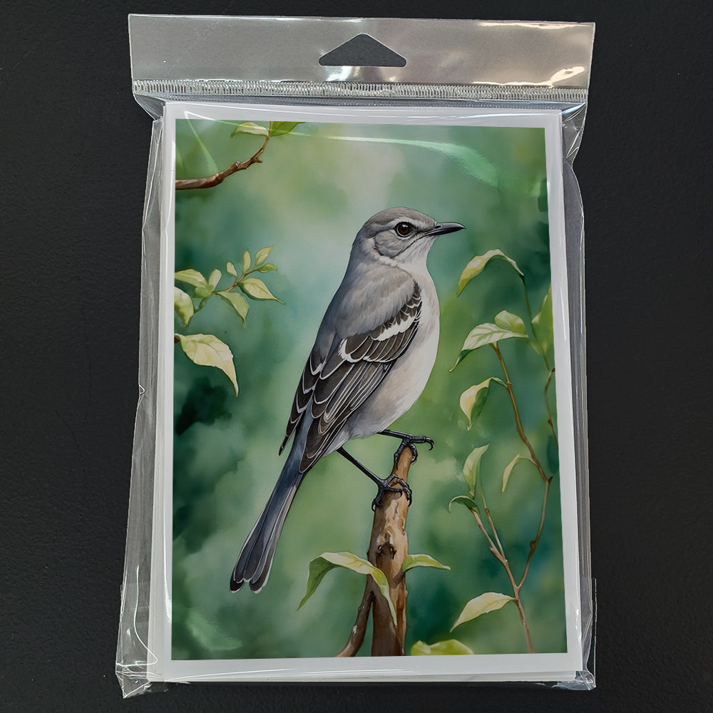 Tennessee Northern Mockingbird Greeting Cards Pack of 8