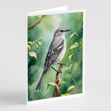 Tennessee Northern Mockingbird Greeting Cards Pack of 8