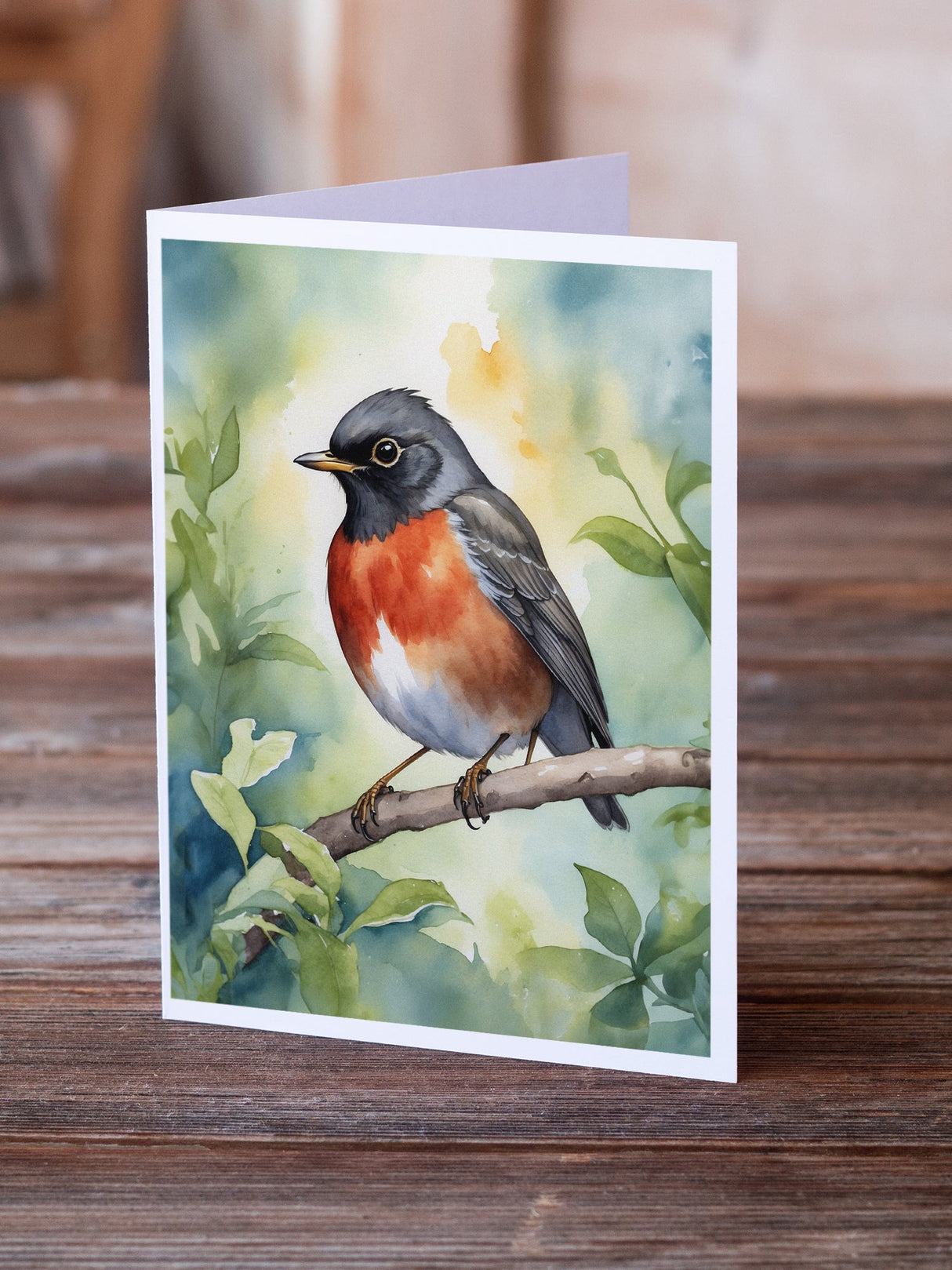 Wisconsin American Robin Greeting Cards Pack of 8