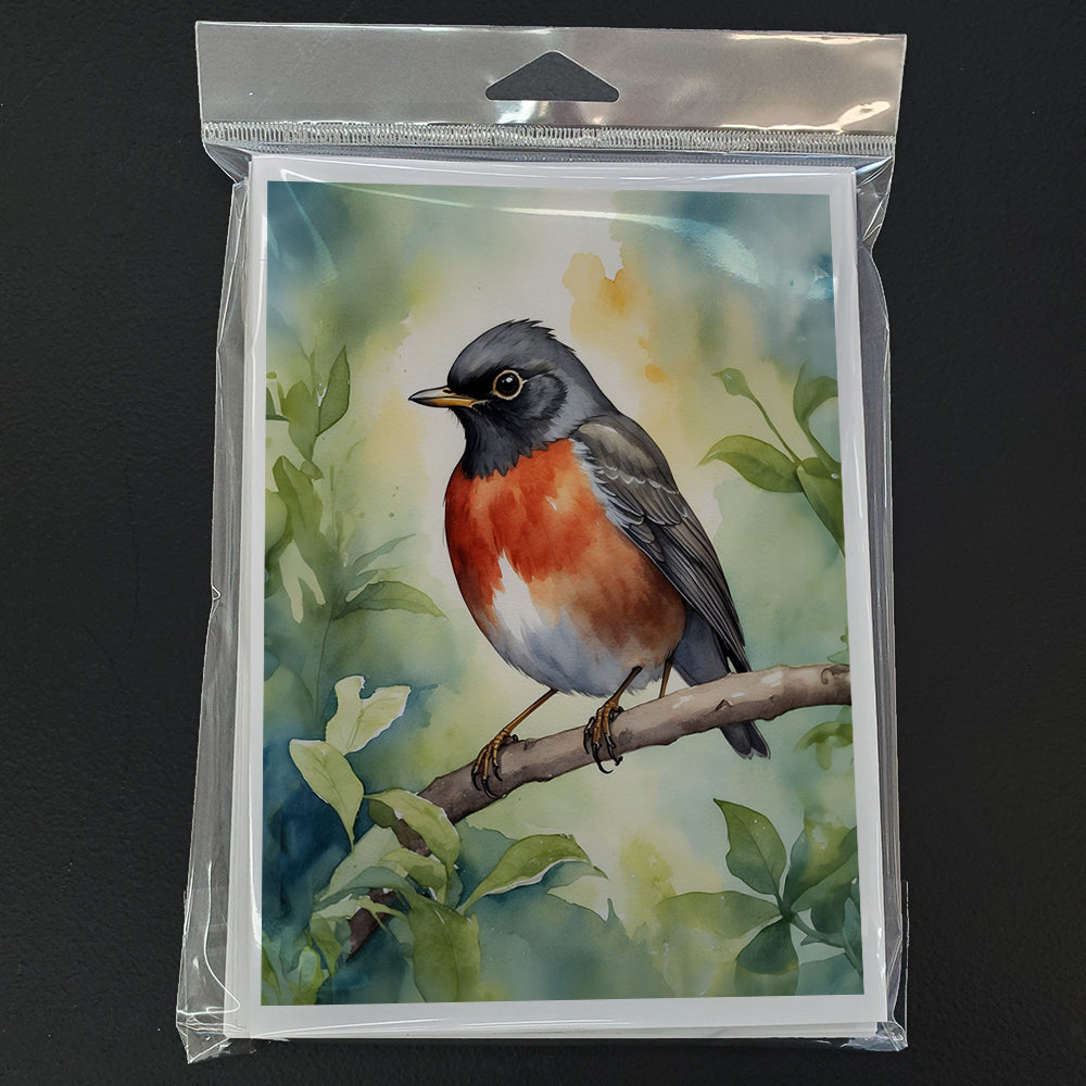 Wisconsin American Robin Greeting Cards Pack of 8