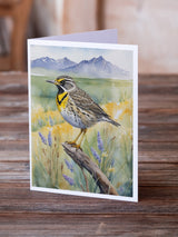 Wyoming Western Meadowlark Greeting Cards Pack of 8