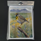 Wyoming Western Meadowlark Greeting Cards Pack of 8