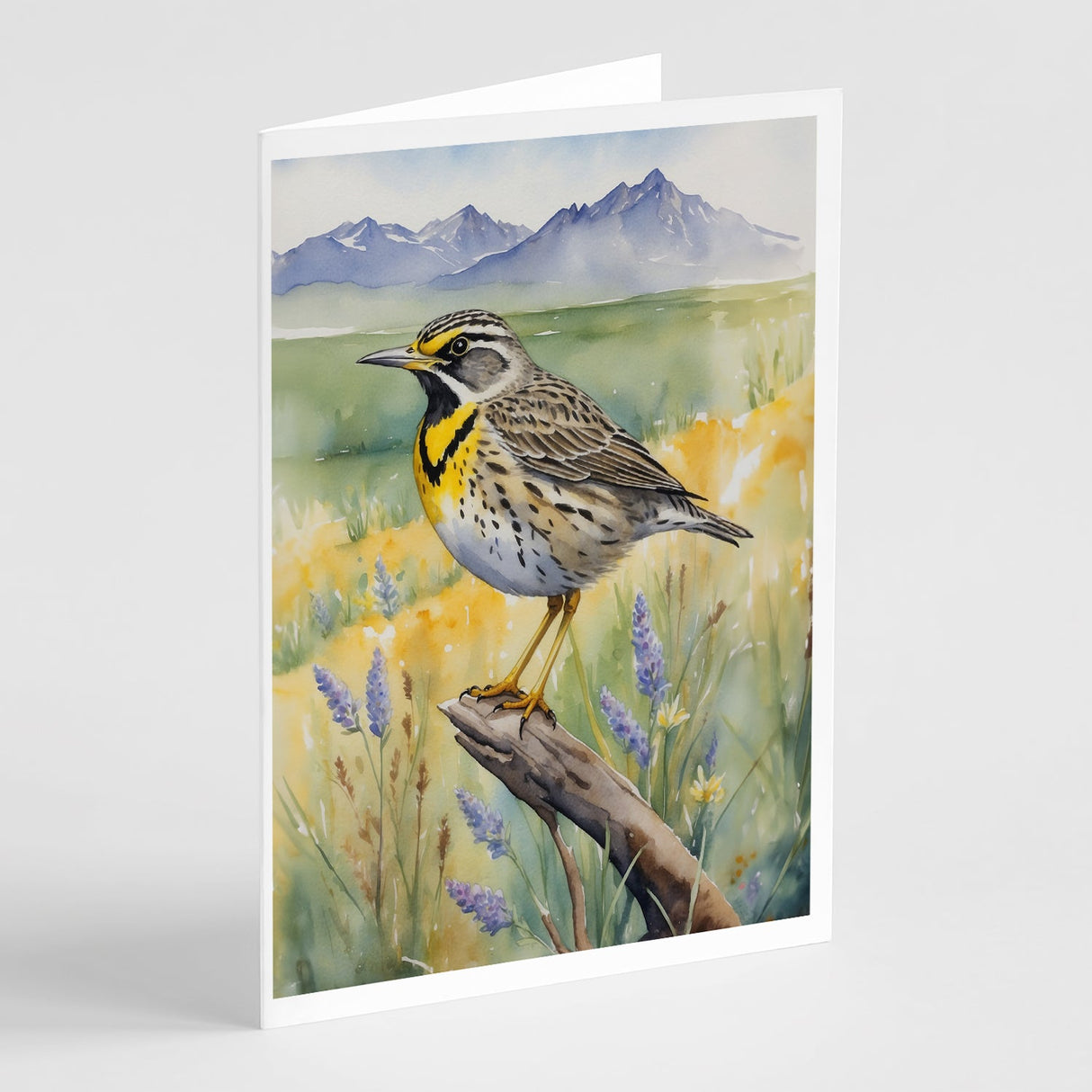 Wyoming Western Meadowlark Greeting Cards Pack of 8