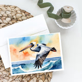 Pelican Soaring Greeting Cards Pack of 8