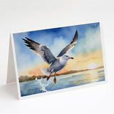 Gull Flying Low Greeting Cards Pack of 8