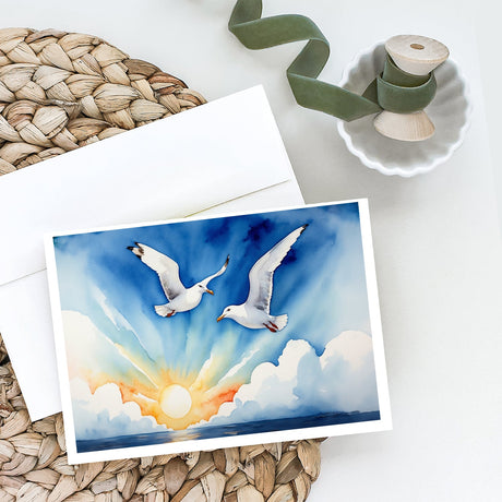 Gulls Soaring High Greeting Cards Pack of 8