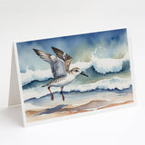 Sanderling Racing the Tide Greeting Cards Pack of 8