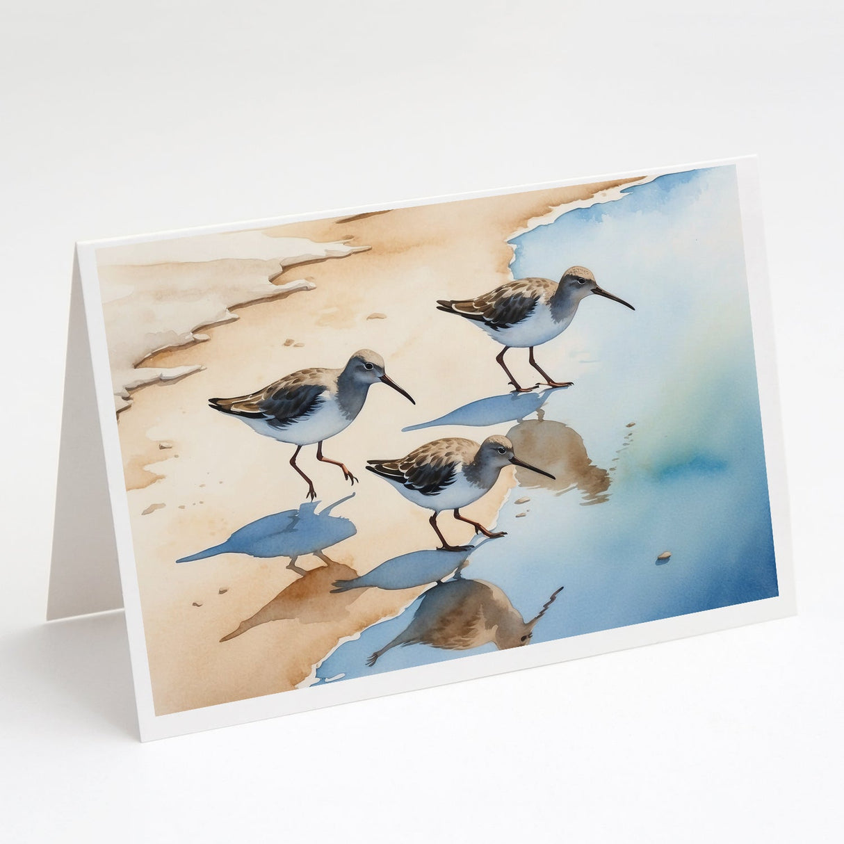 Sandpipers Greeting Cards Pack of 8