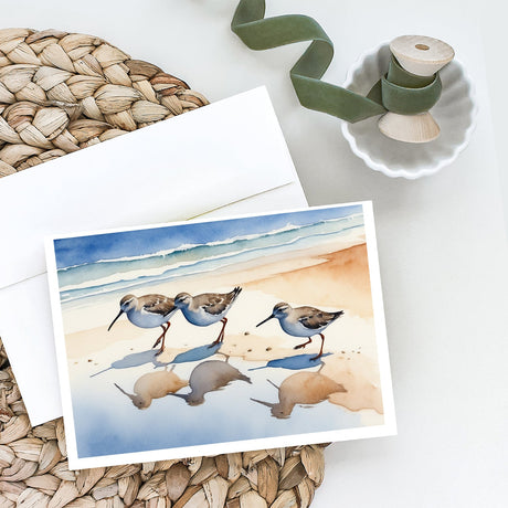 Sandpipers Greeting Cards Pack of 8