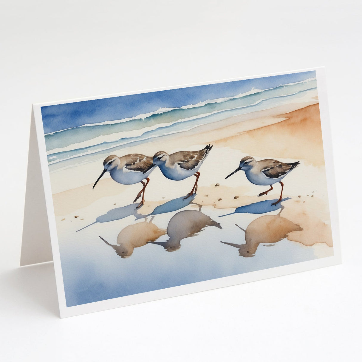 Sandpipers Greeting Cards Pack of 8