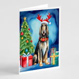 Afghan Hound Christmas Reindeer Greeting Cards Pack of 8