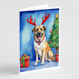 Anatolian Shepherd Dog Christmas Reindeer Greeting Cards Pack of 8