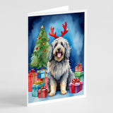 Bergamasco Christmas Reindeer Greeting Cards Pack of 8