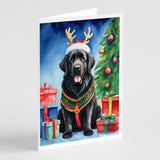 Newfoundland Christmas Reindeer Greeting Cards Pack of 8