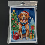 Nova Scotia Duck Tolling Retriever Christmas Reindeer Greeting Cards Pack of 8