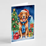 Nova Scotia Duck Tolling Retriever Christmas Reindeer Greeting Cards Pack of 8