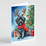 Puli Christmas Reindeer Greeting Cards Pack of 8