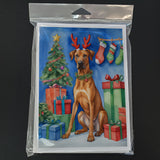 Rhodesian Ridgeback Christmas Reindeer Greeting Cards Pack of 8