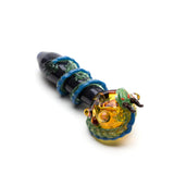 Empire Glassworks Dragon Sphere Small Spoon Pipe with Intricate Details - Side View