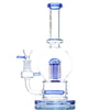 Diamond Glass Round Bong with Inline and Tree Perc