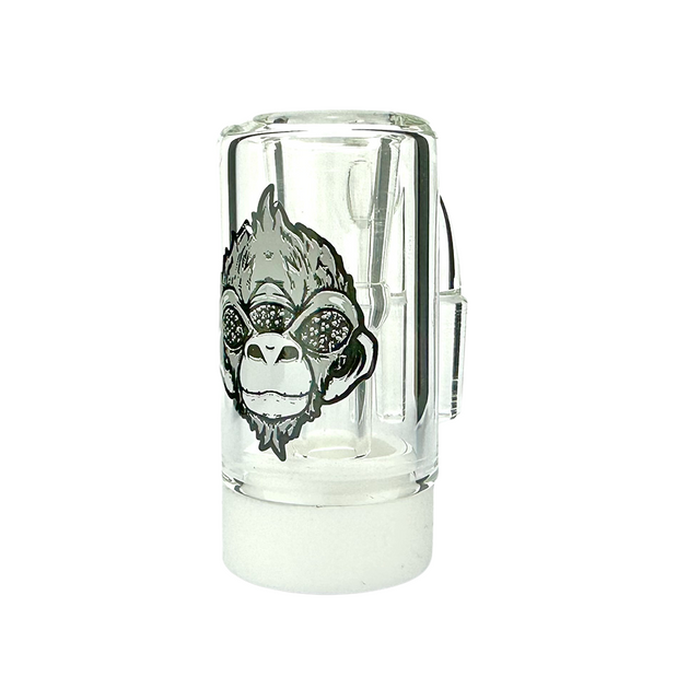 AFM 3" Alien Head Reclaim Catcher with Female Joint for Dab Rigs, Front View on White Background